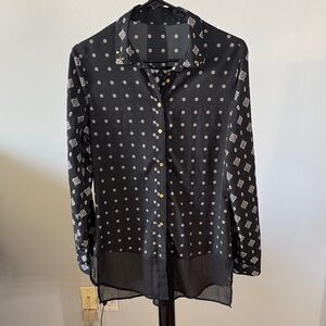 Let’s Rodeo Studded Collar Button-Up Blouse